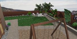 3D Landscape Design Seat wall 