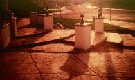 Columns with Lights 