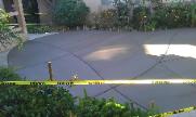 Rounded Concrete Slab with Curved Control Joints