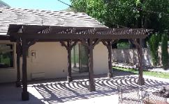 ree Standing Wood Patio Cover / Pergola Southern California
