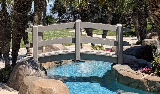 Landscape Garden Bridge Wood in California