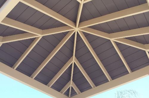 Square Wood Gazebo 4 Posts California