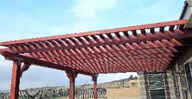 Stained Pergola in California